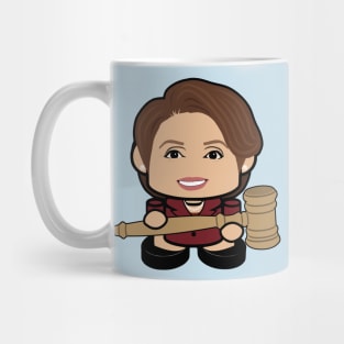 Ms. Speakosi POLITICO'BOT Toy Robot (Gavel) Mug